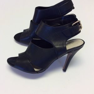 ALDO Black Peep Toe Heels Size 8